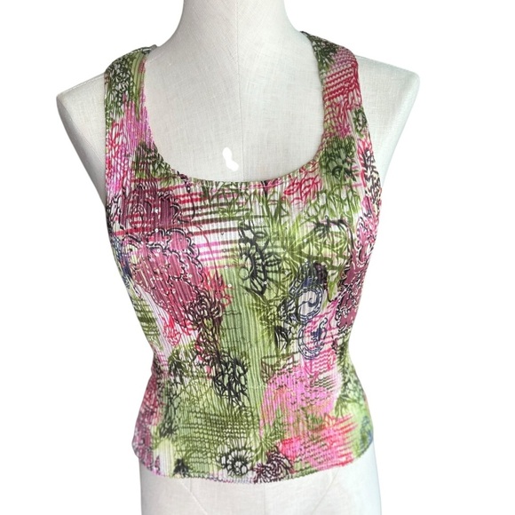 Y2K Patterned Sequin Stretchy Tank size Medium *Runs small - Picture 3 of 8